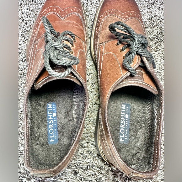 Florsheim Casey Wingtip Oxford Shoes Mens Size 9D Brown Leather Preppy Old Money main image 9